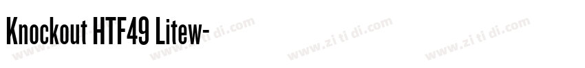 Knockout HTF49 Litew字体转换